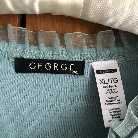 vintage light blue george cardigan - Picture 2 of 4